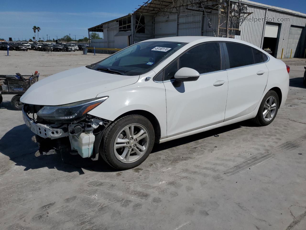 2018 Chevrolet Cruze Lt White vin: 1G1BE5SMXJ7215670