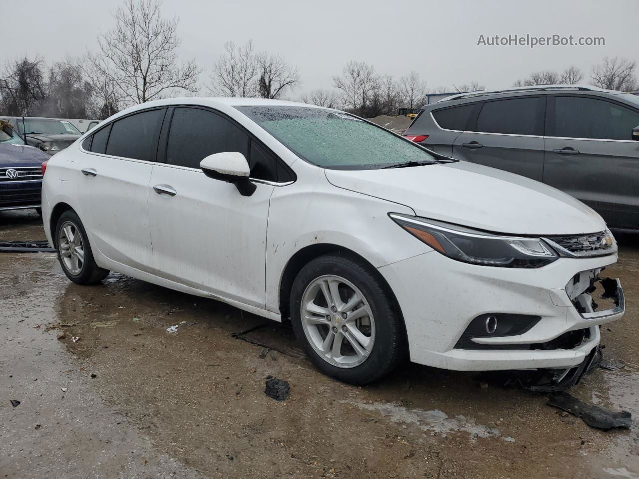 2018 Chevrolet Cruze Lt White vin: 1G1BE5SMXJ7234817