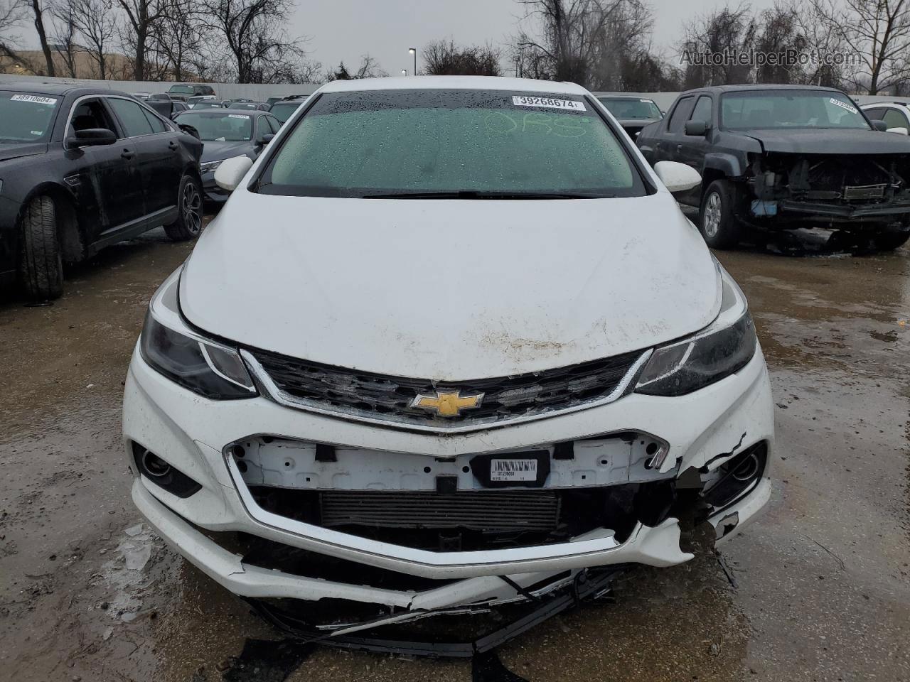 2018 Chevrolet Cruze Lt White vin: 1G1BE5SMXJ7234817