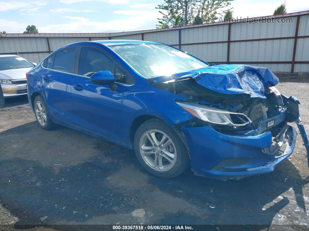 2018 Chevrolet Cruze Lt Auto Blue vin: 1G1BE5SMXJ7238902