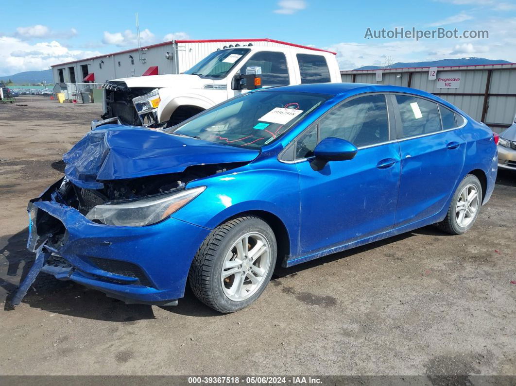 2018 Chevrolet Cruze Lt Auto Blue vin: 1G1BE5SMXJ7238902