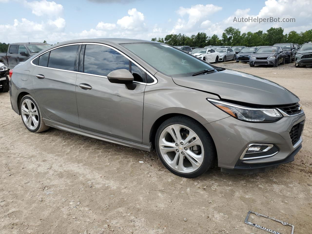 2017 Chevrolet Cruze Premier Gray vin: 1G1BF5SM1H7187460