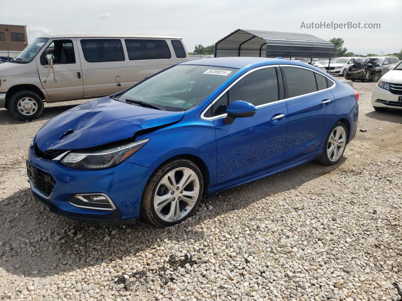 2017 Chevrolet Cruze Premier Blue vin: 1G1BF5SM2H7152474