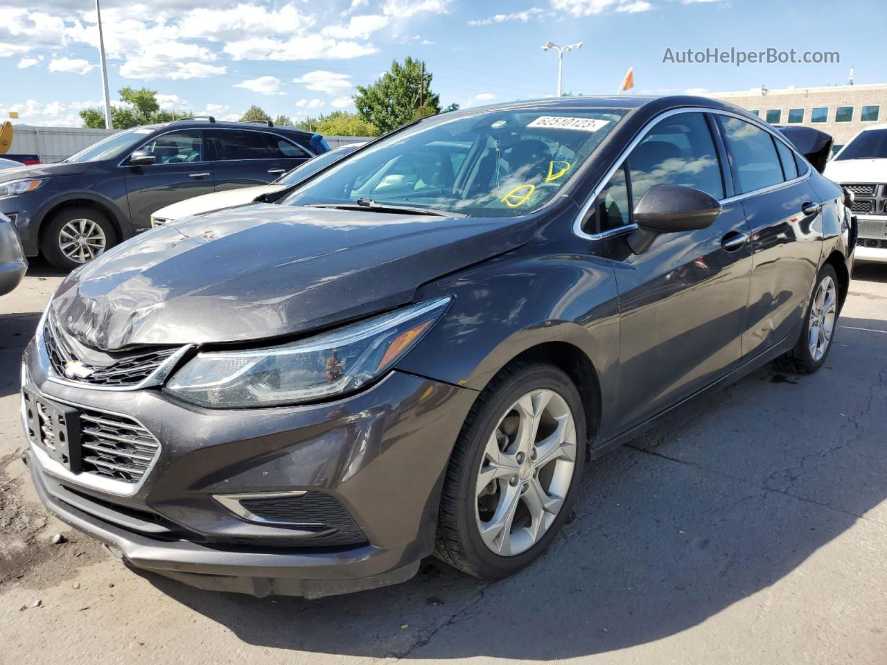 2017 Chevrolet Cruze Premier Gray vin: 1G1BF5SM2H7194966