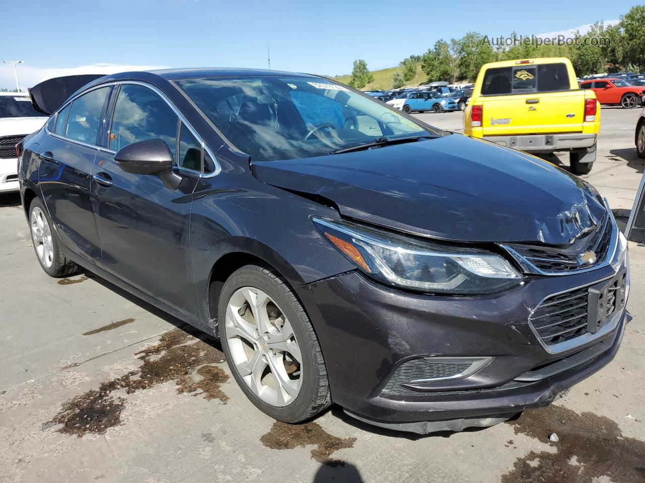 2017 Chevrolet Cruze Premier Gray vin: 1G1BF5SM2H7194966