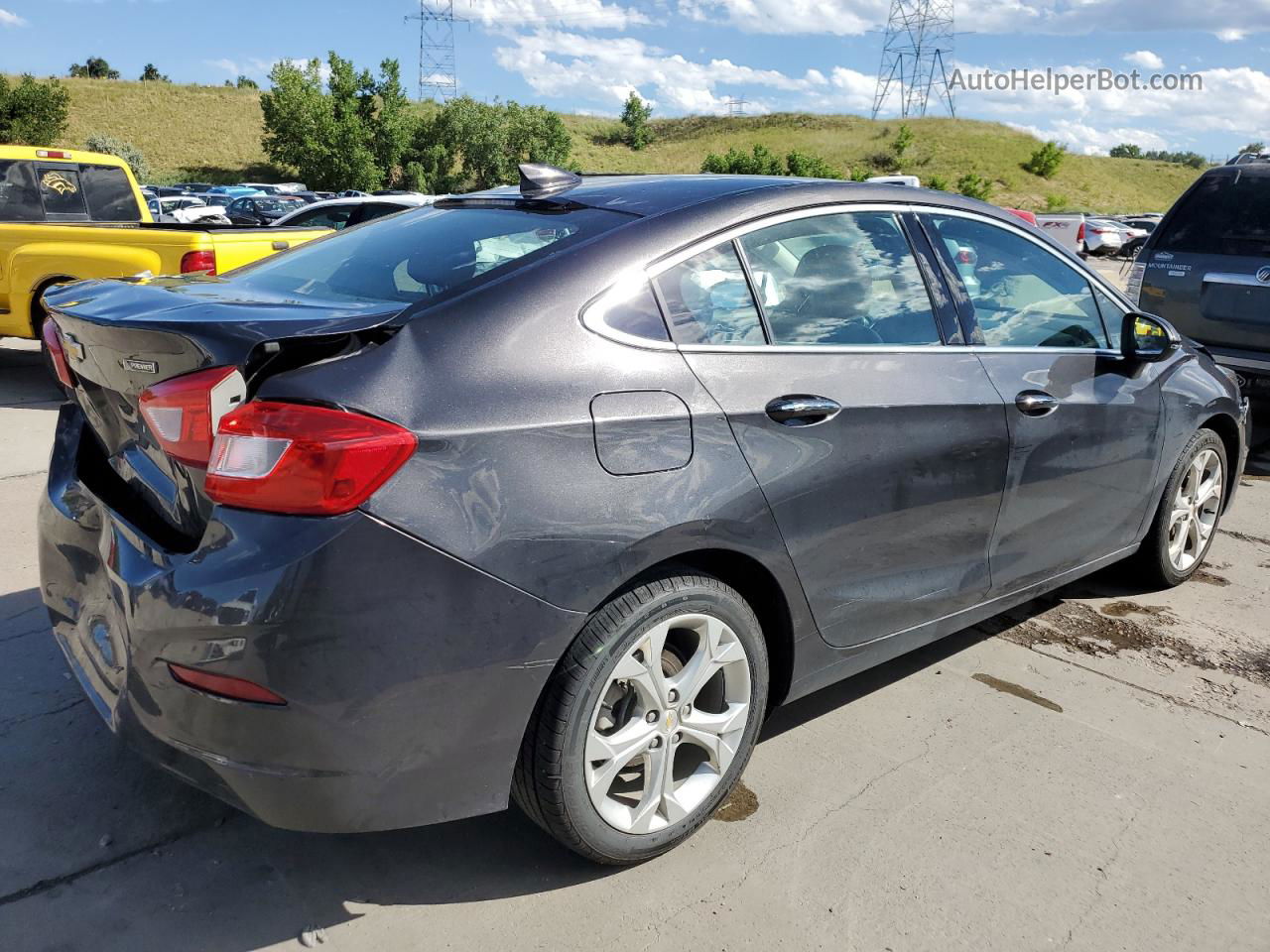 2017 Chevrolet Cruze Premier Gray vin: 1G1BF5SM2H7194966