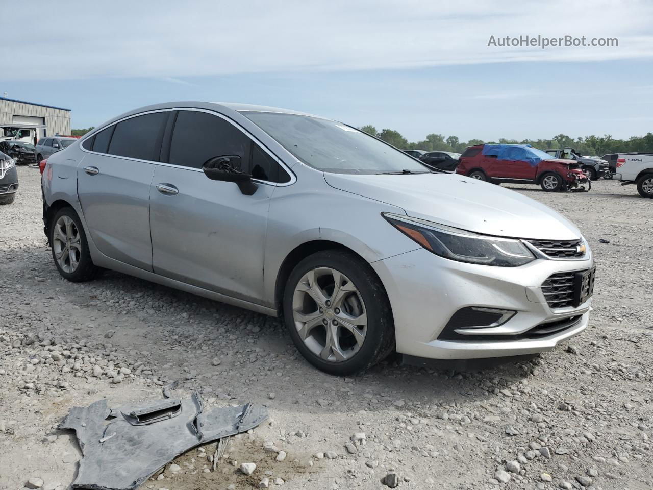 2017 Chevrolet Cruze Premier Silver vin: 1G1BF5SM2H7237296