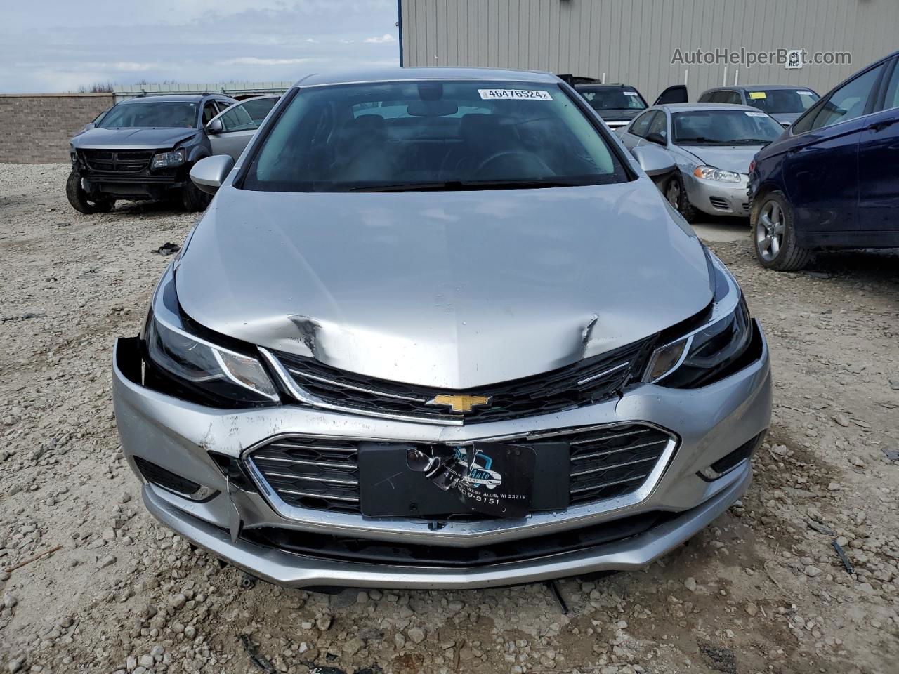 2017 Chevrolet Cruze Premier Silver vin: 1G1BF5SM3H7208339