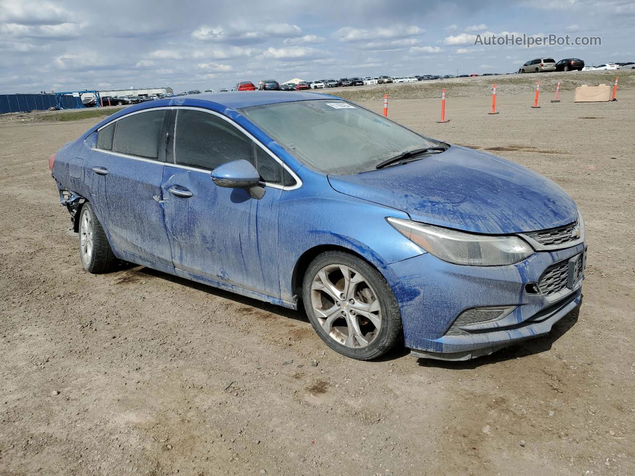 2017 Chevrolet Cruze Premier Синий vin: 1G1BF5SM5H7265626