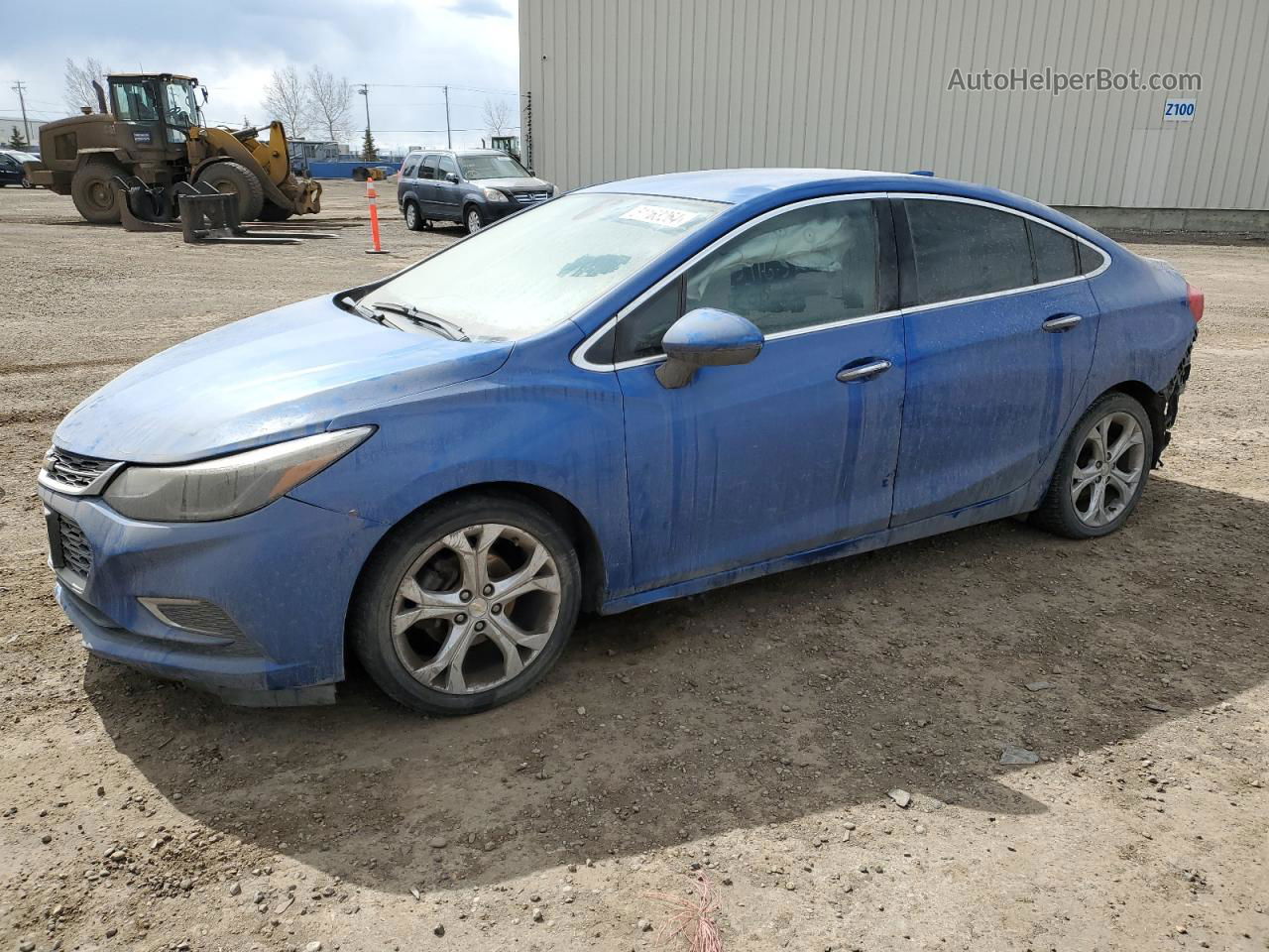 2017 Chevrolet Cruze Premier Синий vin: 1G1BF5SM5H7265626