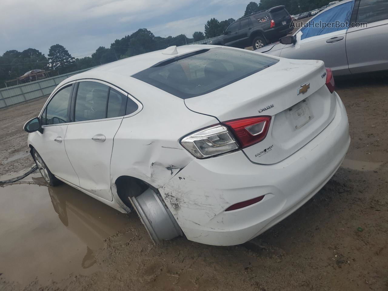 2018 Chevrolet Cruze Premier White vin: 1G1BF5SM7J7168563