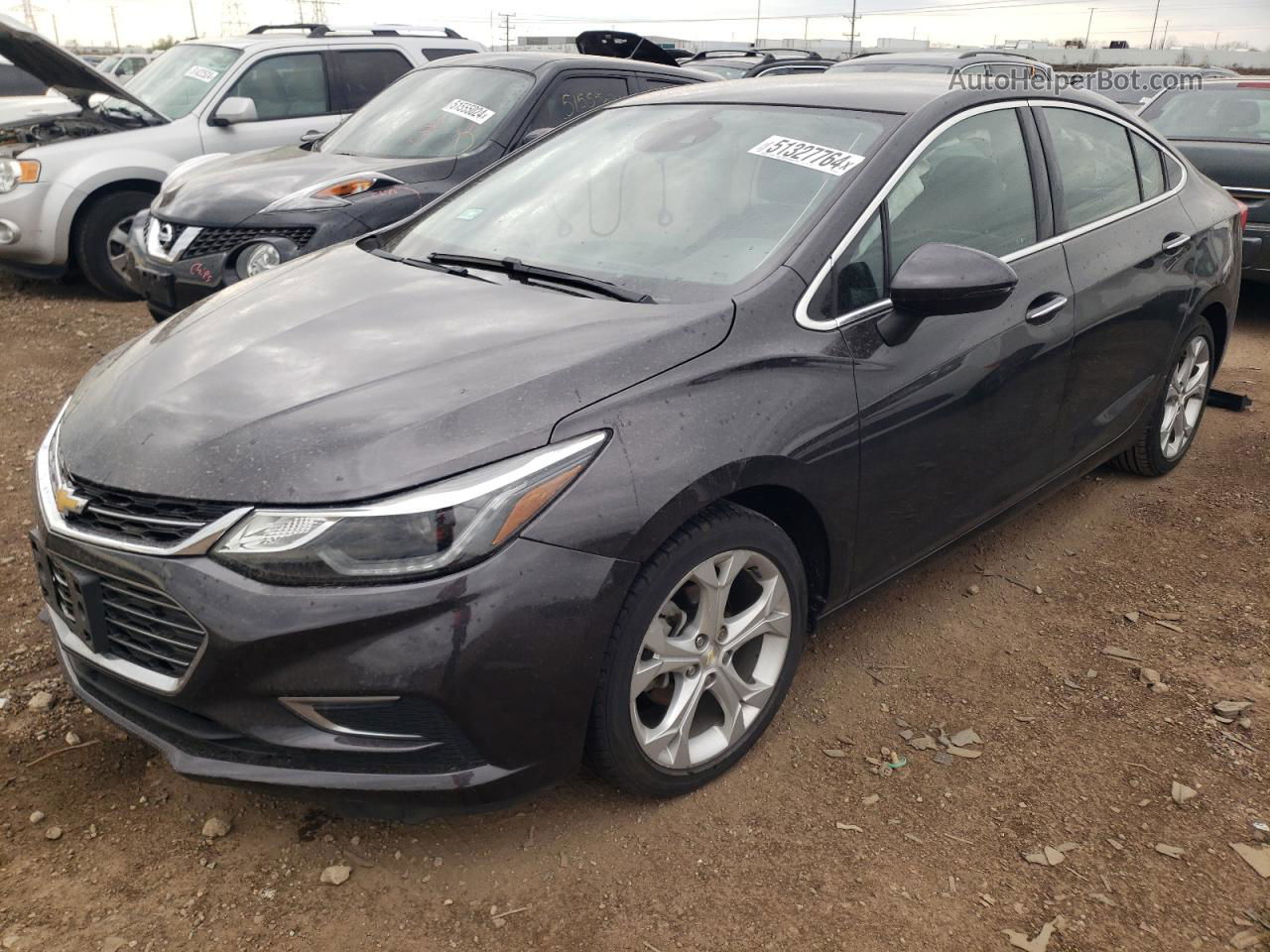 2017 Chevrolet Cruze Premier Gray vin: 1G1BF5SM8H7262798