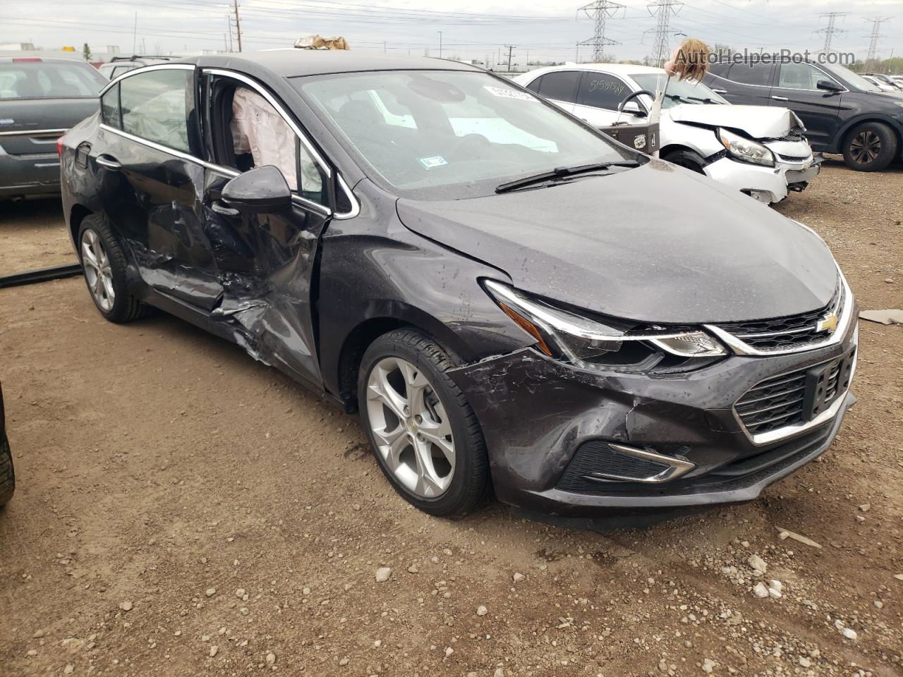 2017 Chevrolet Cruze Premier Gray vin: 1G1BF5SM8H7262798