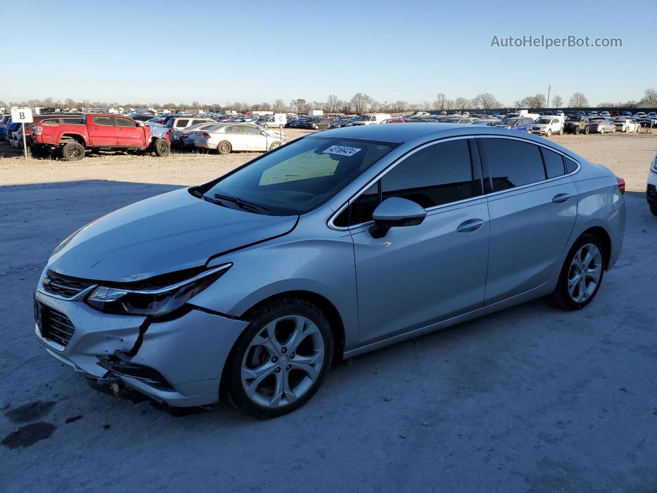 2018 Chevrolet Cruze Premier Silver vin: 1G1BF5SM8J7193472