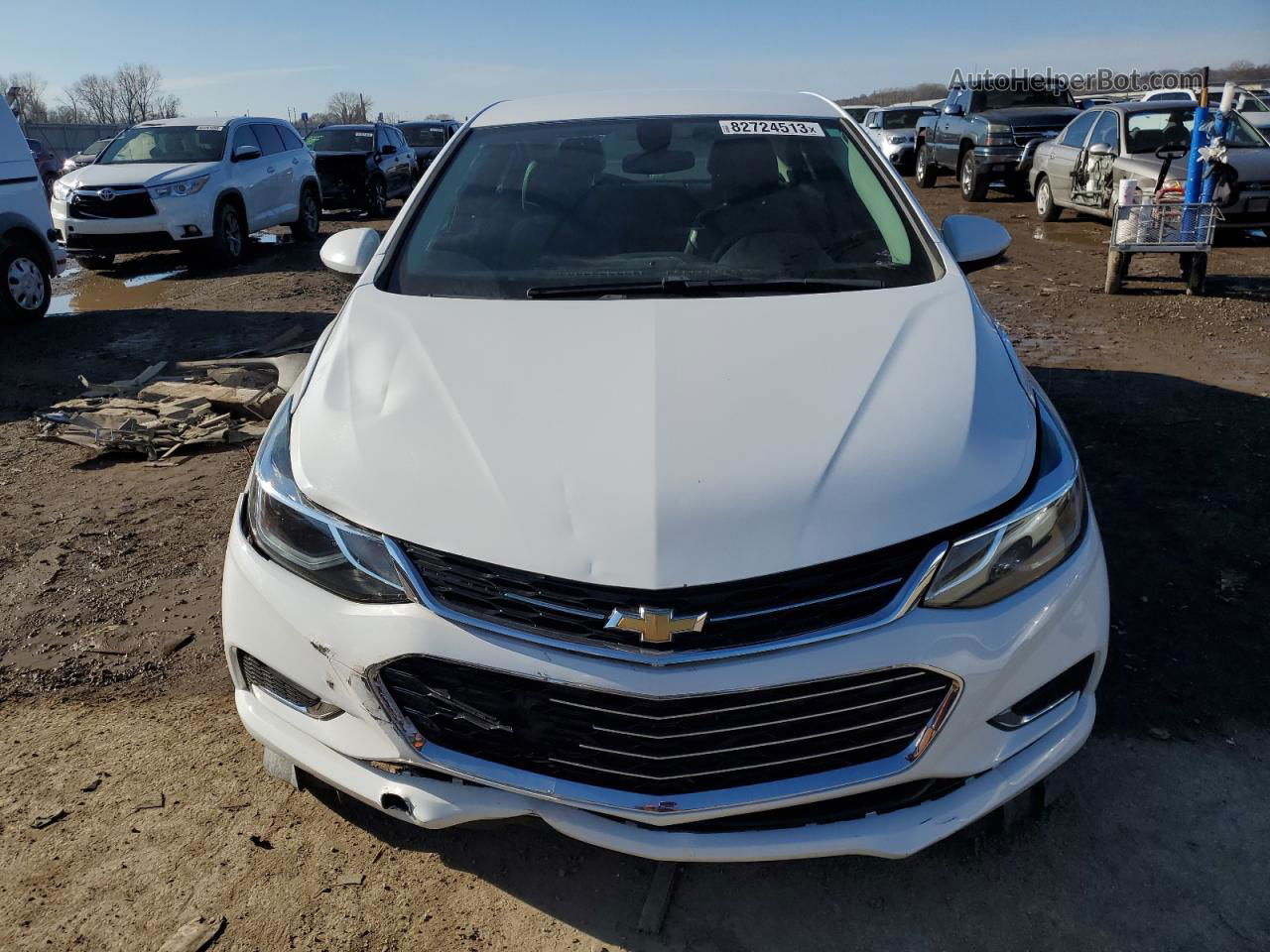 2017 Chevrolet Cruze Premier White vin: 1G1BF5SM9H7150544