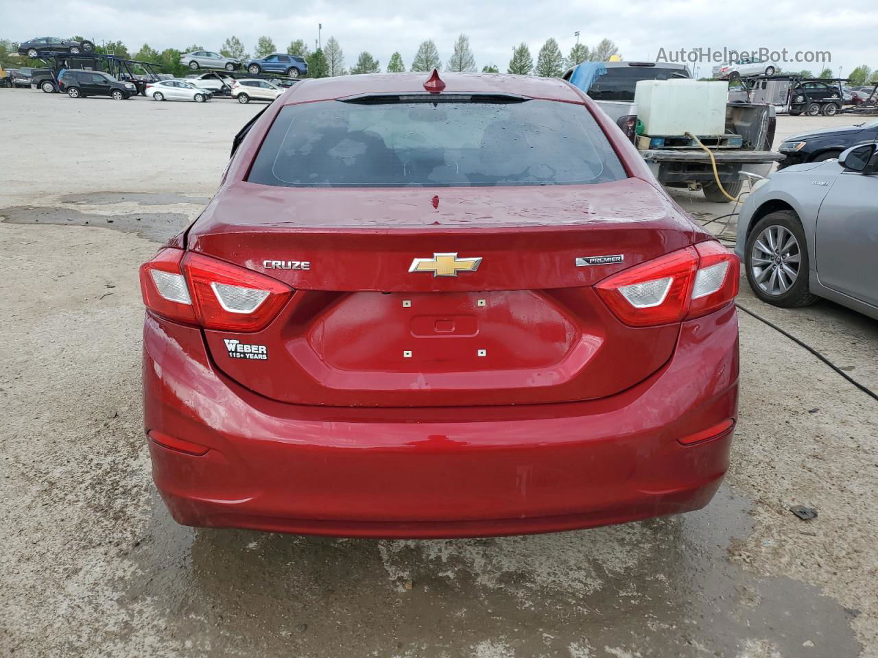 2017 Chevrolet Cruze Premier Бордовый vin: 1G1BF5SM9H7172284