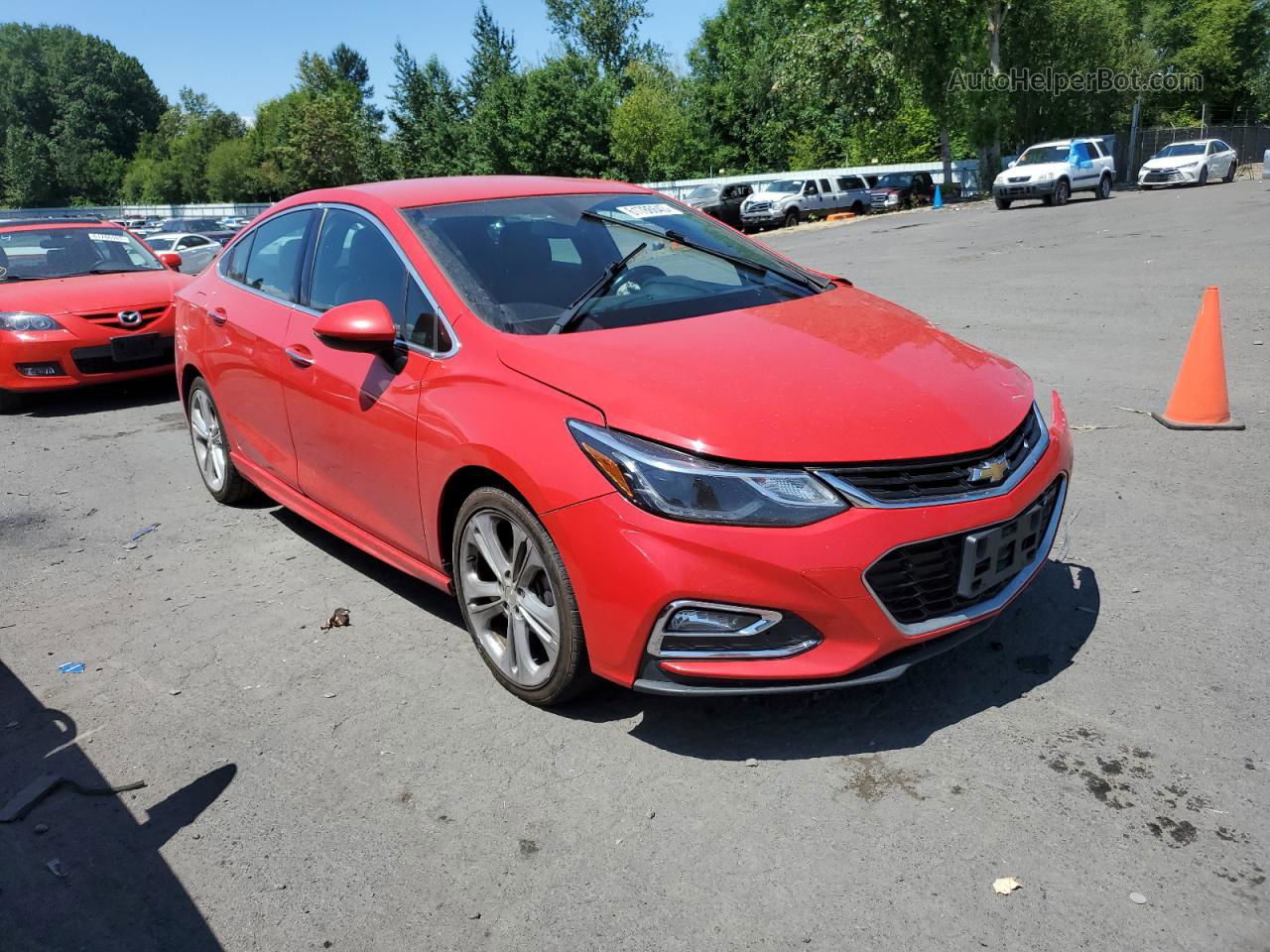 2016 Chevrolet Cruze Premier Красный vin: 1G1BG5SM1G7293709