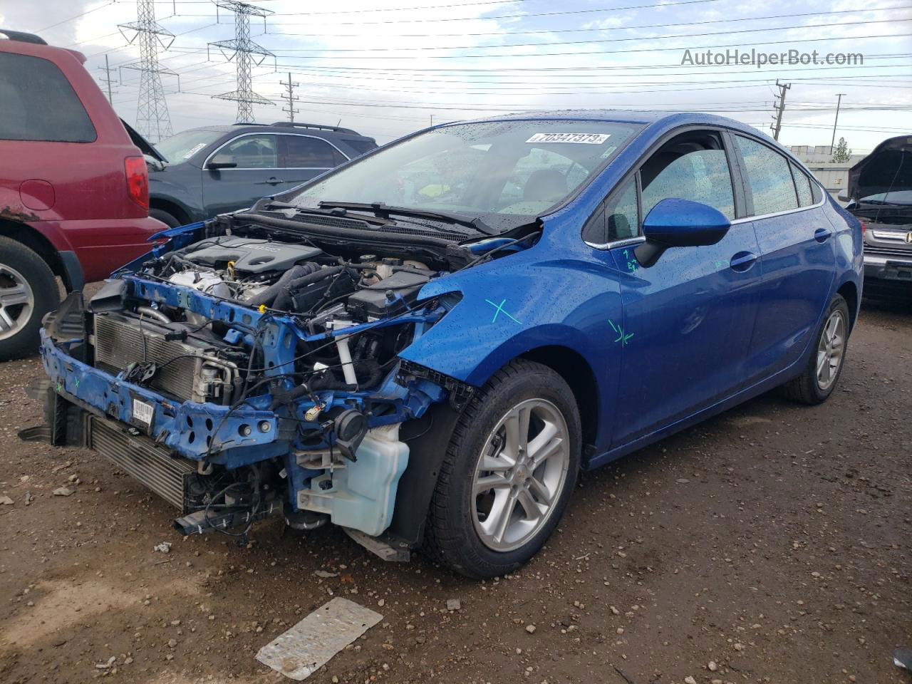 2018 Chevrolet Cruze Lt Blue vin: 1G1BH5SE0J7131521