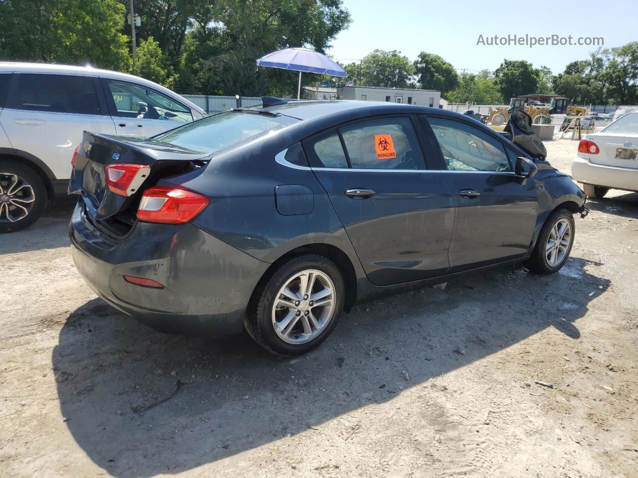 2017 Chevrolet Cruze Lt Gray vin: 1G1BH5SEXH7237937