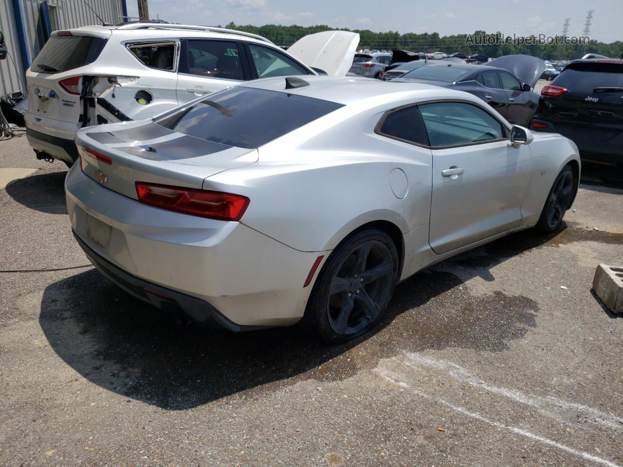 2017 Chevrolet Camaro Ls Silver vin: 1G1FA1RX1H0143010