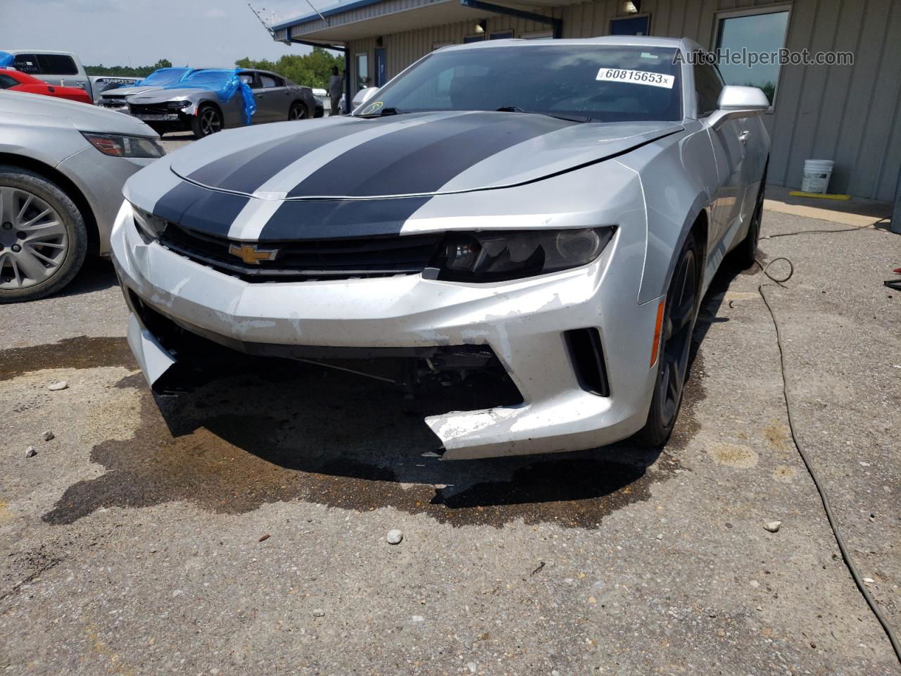 2017 Chevrolet Camaro Ls Silver vin: 1G1FA1RX1H0143010