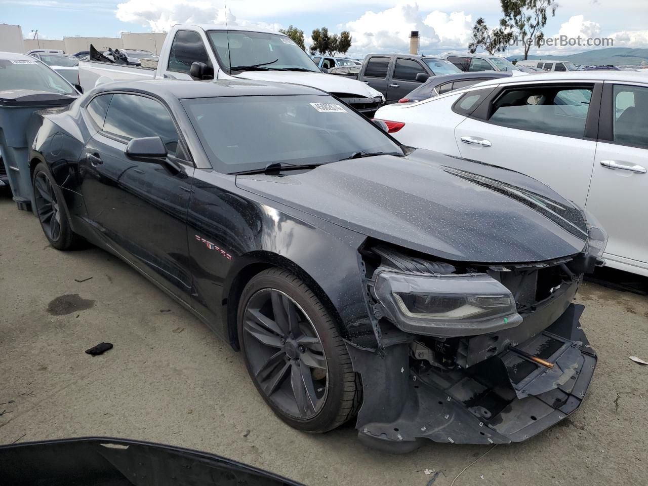 2017 Chevrolet Camaro Ls Black vin: 1G1FA1RX1H0148496