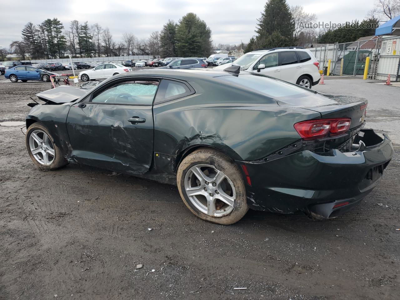 2020 Chevrolet Camaro Ls Green vin: 1G1FA1RX3L0135662