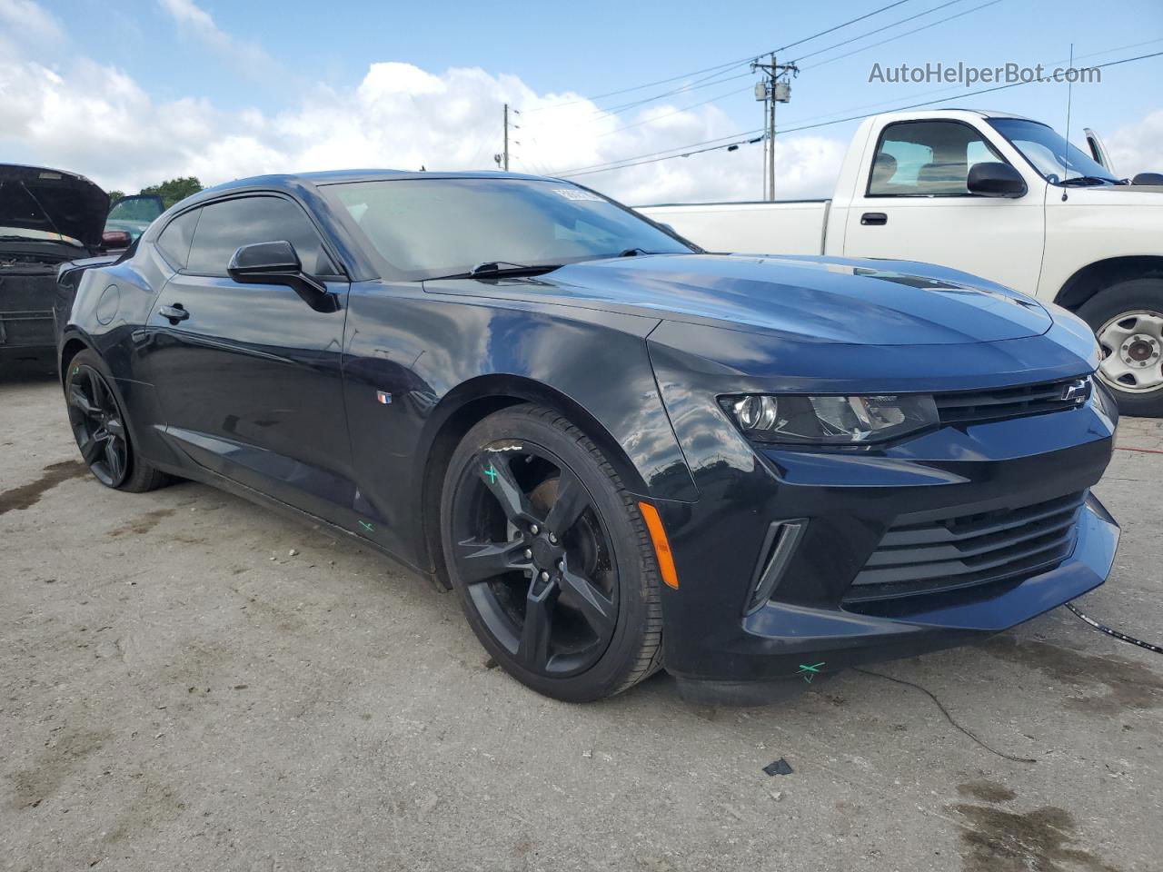 2018 Chevrolet Camaro Ls Black vin: 1G1FA1RX4J0165508