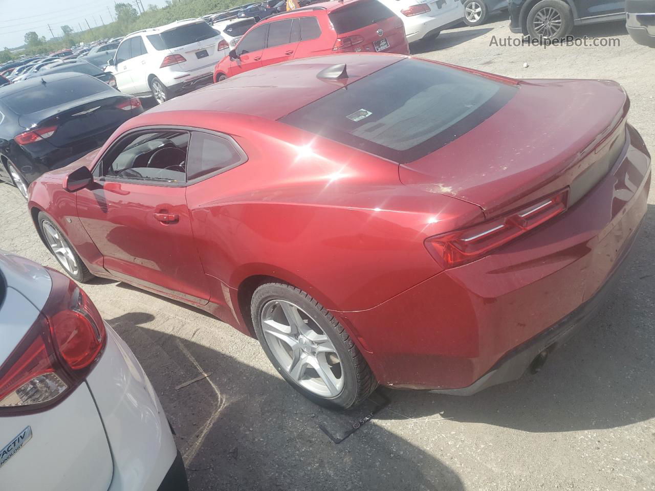 2017 Chevrolet Camaro Ls Maroon vin: 1G1FA1RX5H0102590