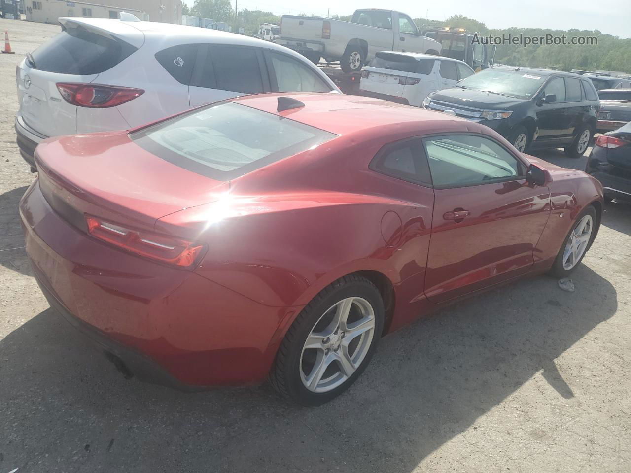 2017 Chevrolet Camaro Ls Maroon vin: 1G1FA1RX5H0102590