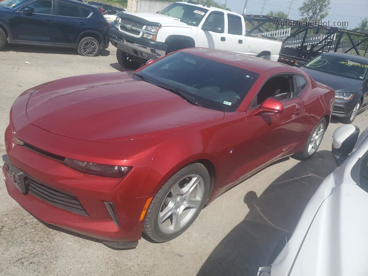 2017 Chevrolet Camaro Ls Maroon vin: 1G1FA1RX5H0102590