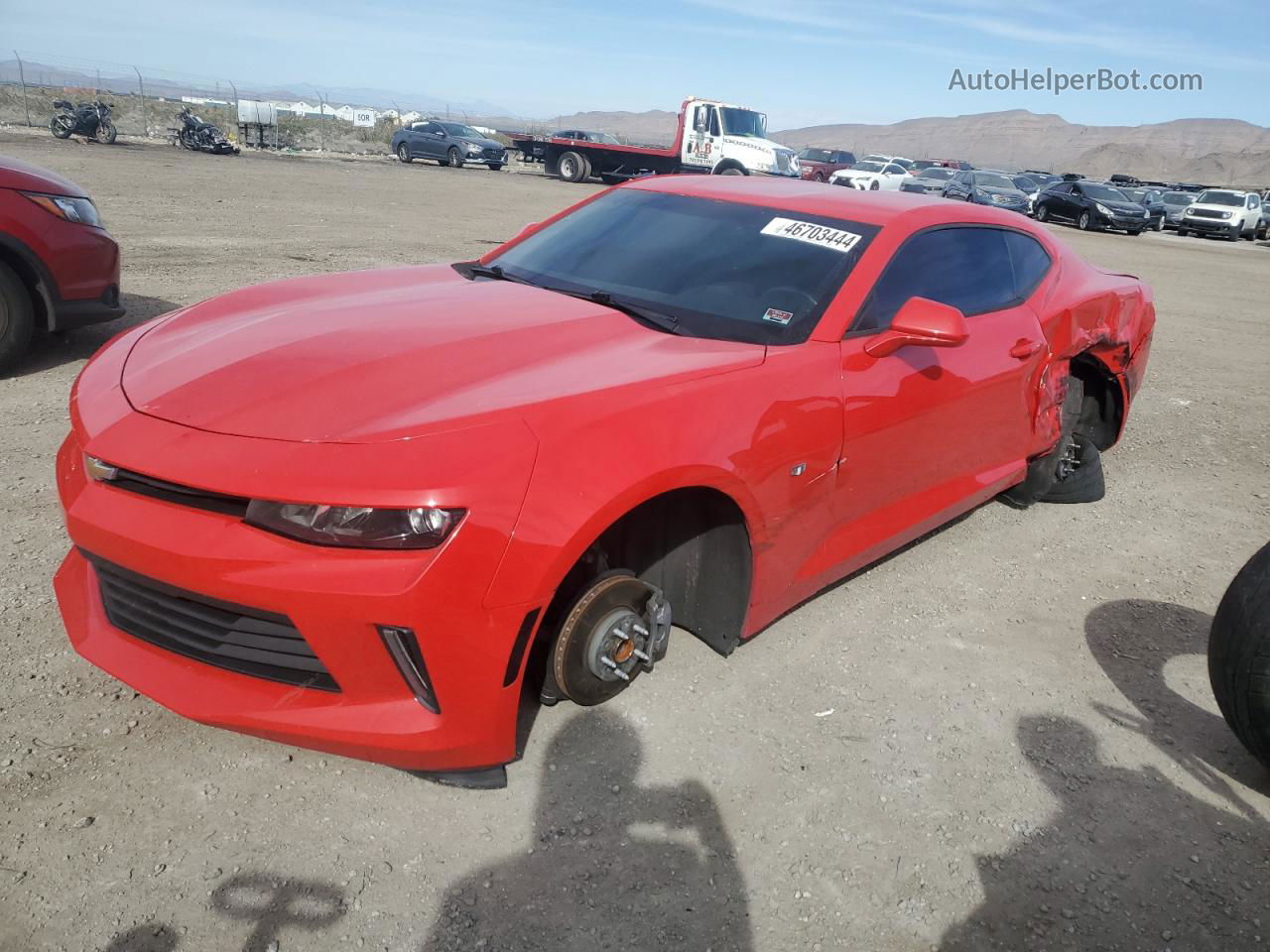 2017 Chevrolet Camaro Ls Red vin: 1G1FA1RX5H0113508