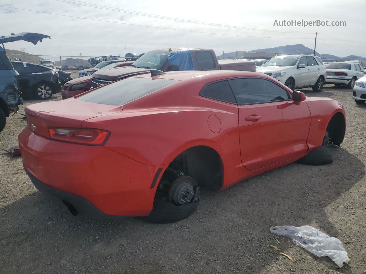 2017 Chevrolet Camaro Ls Red vin: 1G1FA1RX5H0113508