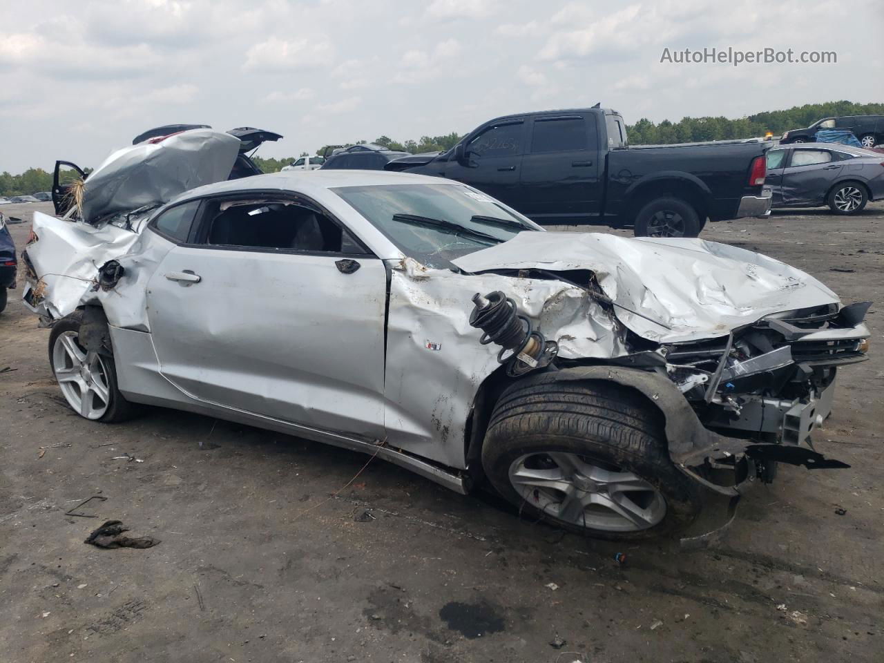 2017 Chevrolet Camaro Ls Silver vin: 1G1FA1RX6H0167416