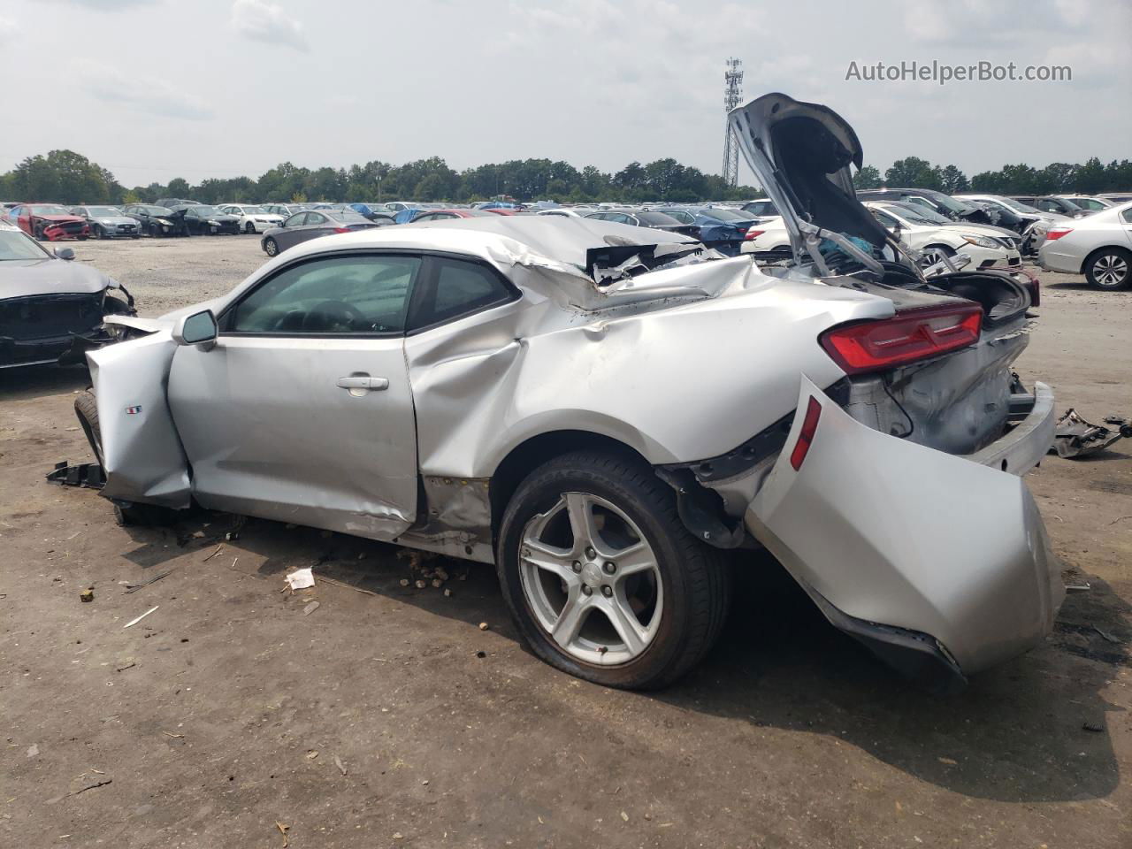 2017 Chevrolet Camaro Ls Silver vin: 1G1FA1RX6H0167416