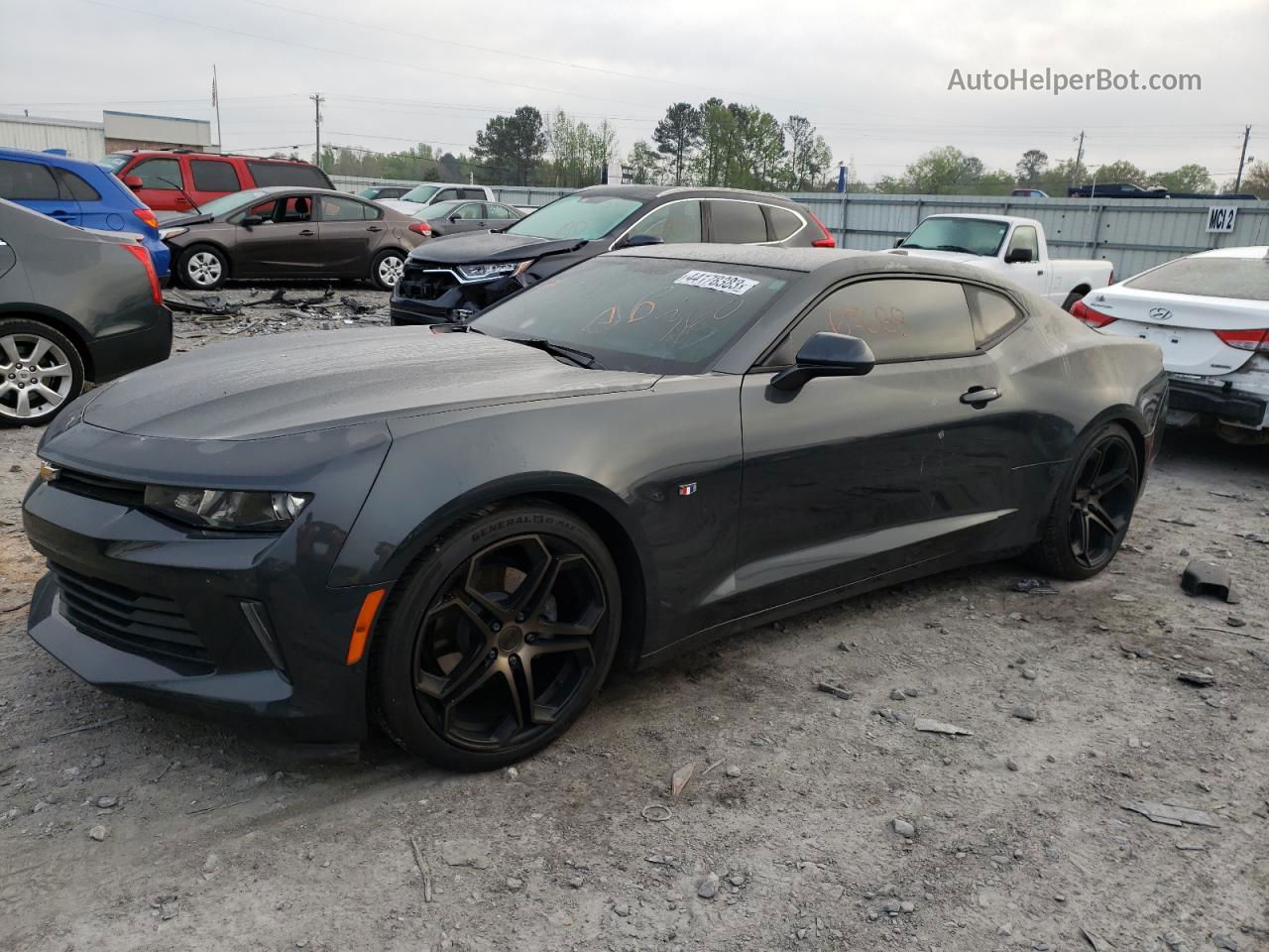 2018 Chevrolet Camaro Ls Серый vin: 1G1FA1RX7J0138674