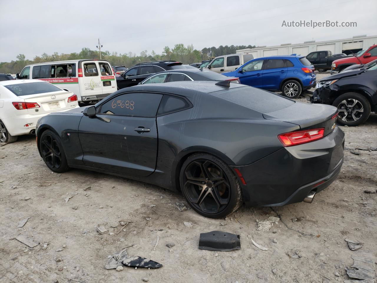 2018 Chevrolet Camaro Ls Gray vin: 1G1FA1RX7J0138674