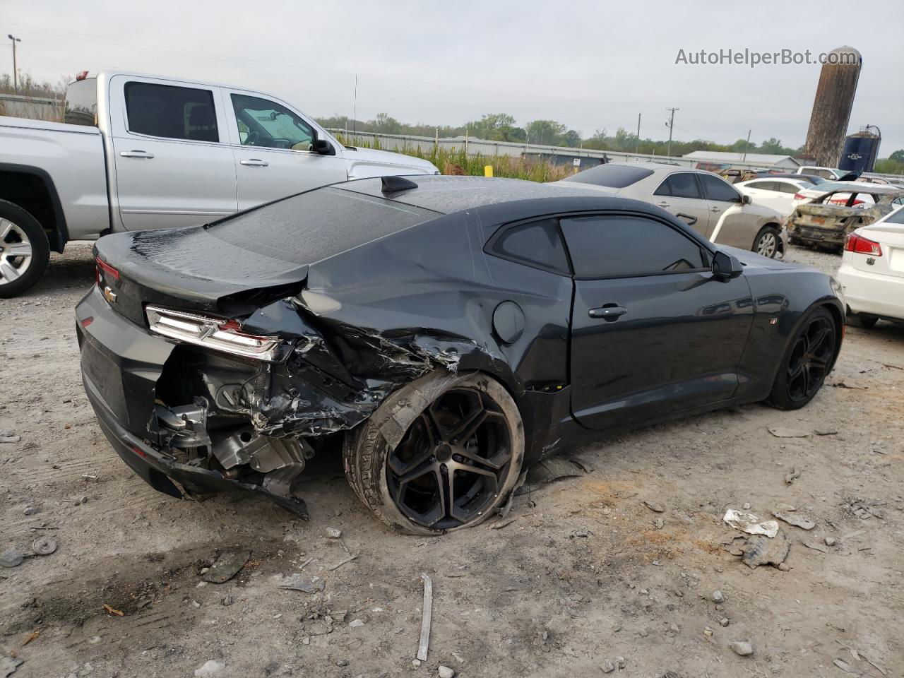 2018 Chevrolet Camaro Ls Gray vin: 1G1FA1RX7J0138674