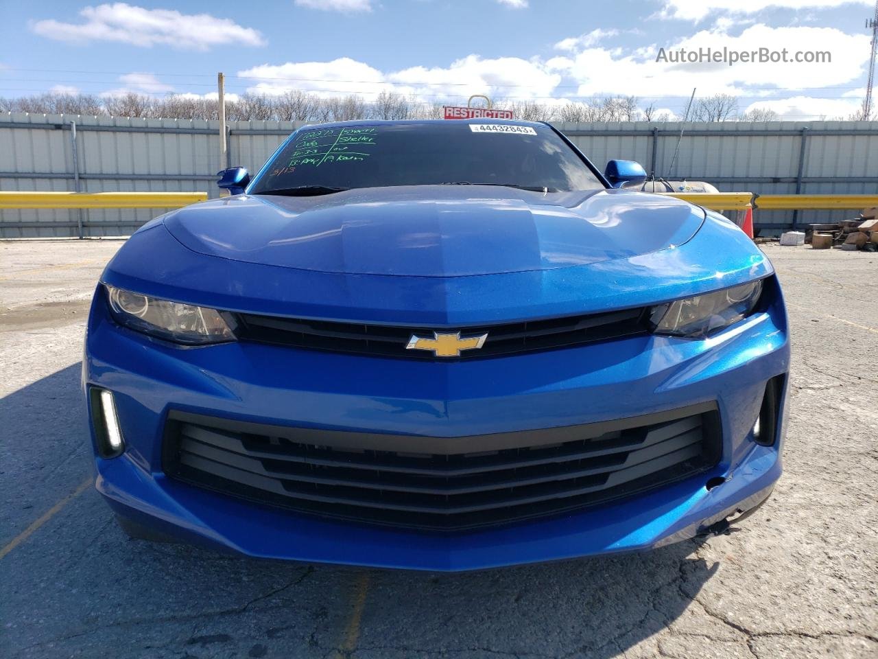 2018 Chevrolet Camaro Ls Blue vin: 1G1FA1RX7J0190225