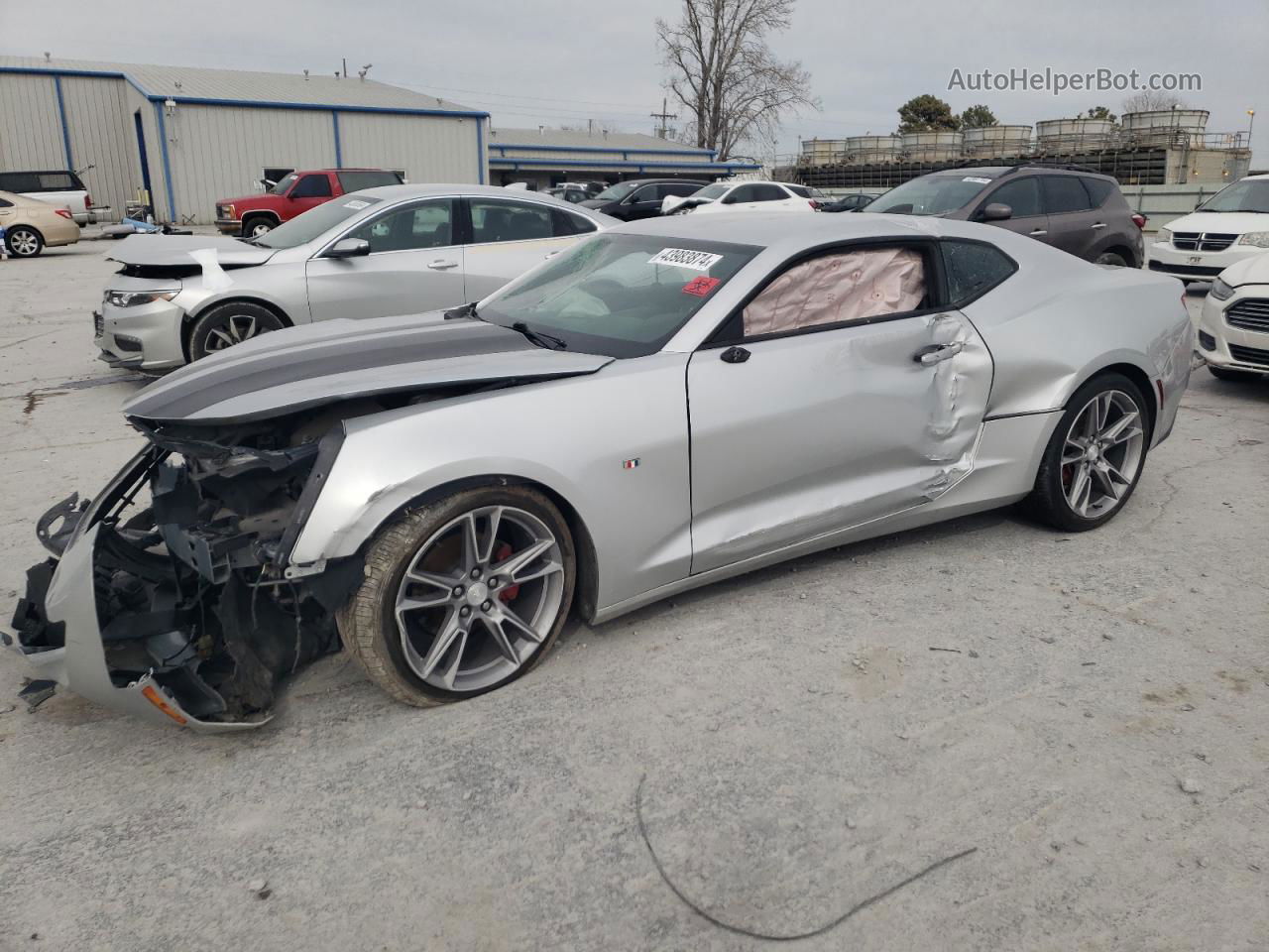 2017 Chevrolet Camaro Ls Silver vin: 1G1FA1RX8H0155364