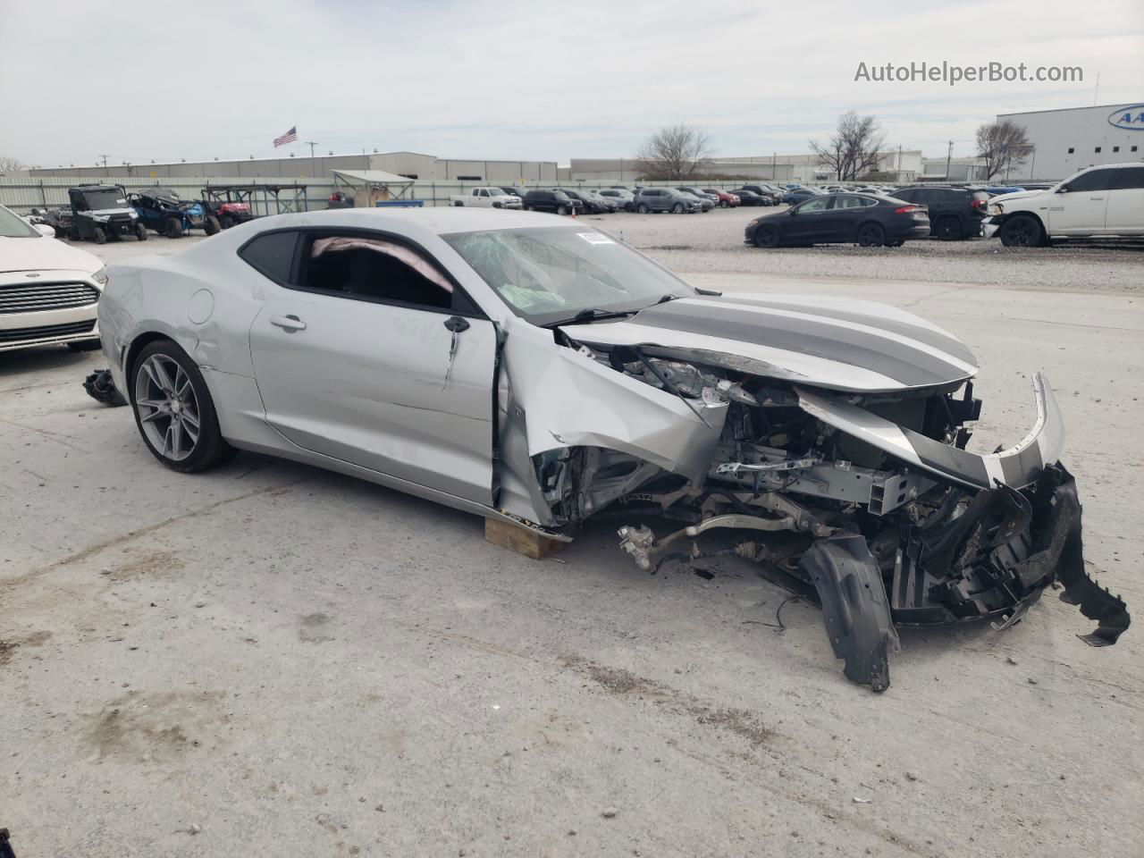 2017 Chevrolet Camaro Ls Silver vin: 1G1FA1RX8H0155364