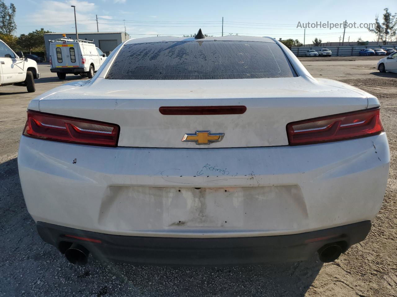 2017 Chevrolet Camaro Ls White vin: 1G1FA1RXXH0149050