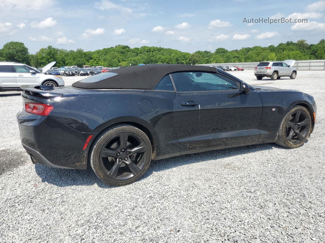 2017 Chevrolet Camaro Ls Black vin: 1G1FA3DX4H0114362