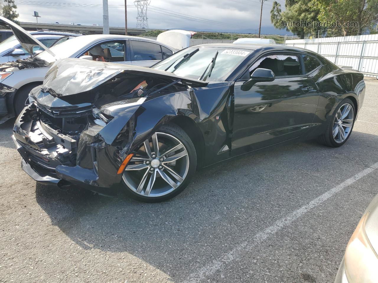 2017 Chevrolet Camaro Lt Black vin: 1G1FB1RS0H0103860