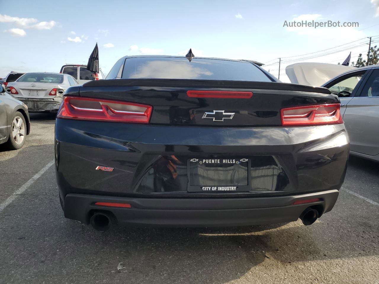 2017 Chevrolet Camaro Lt Black vin: 1G1FB1RS0H0103860