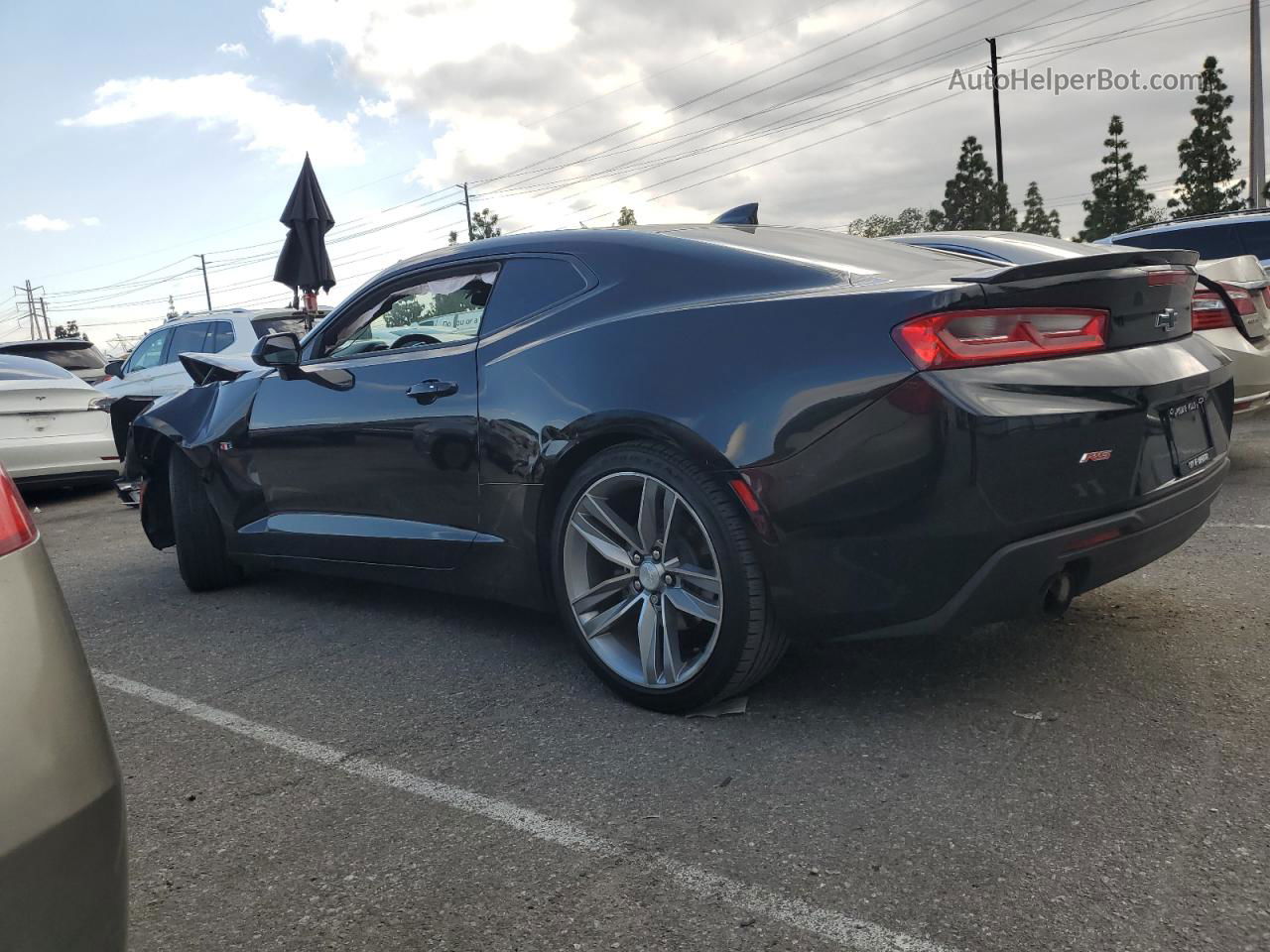 2017 Chevrolet Camaro Lt Black vin: 1G1FB1RS0H0103860