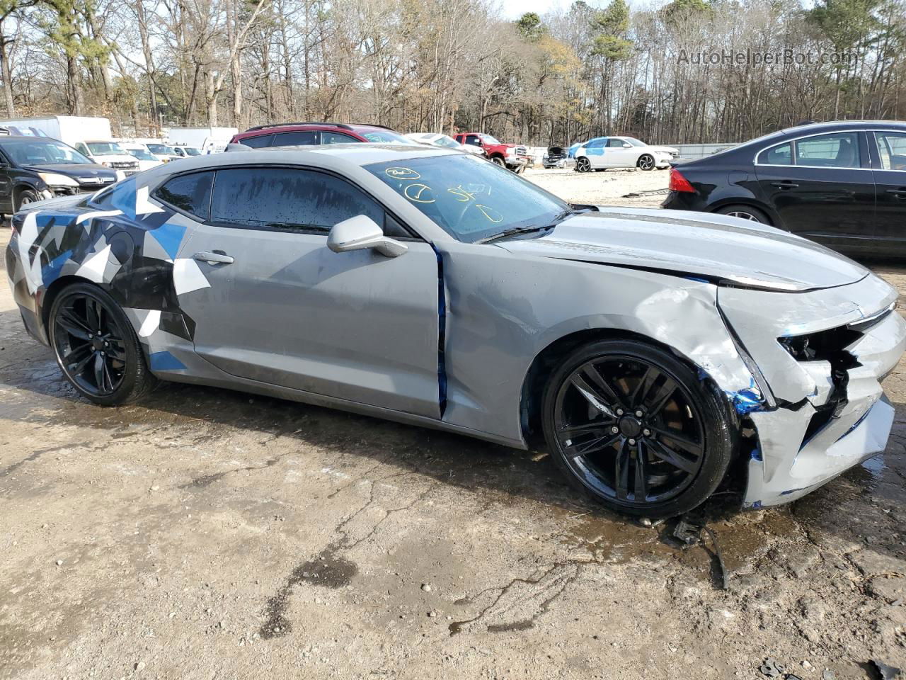 2018 Chevrolet Camaro Lt Gray vin: 1G1FB1RS0J0102827