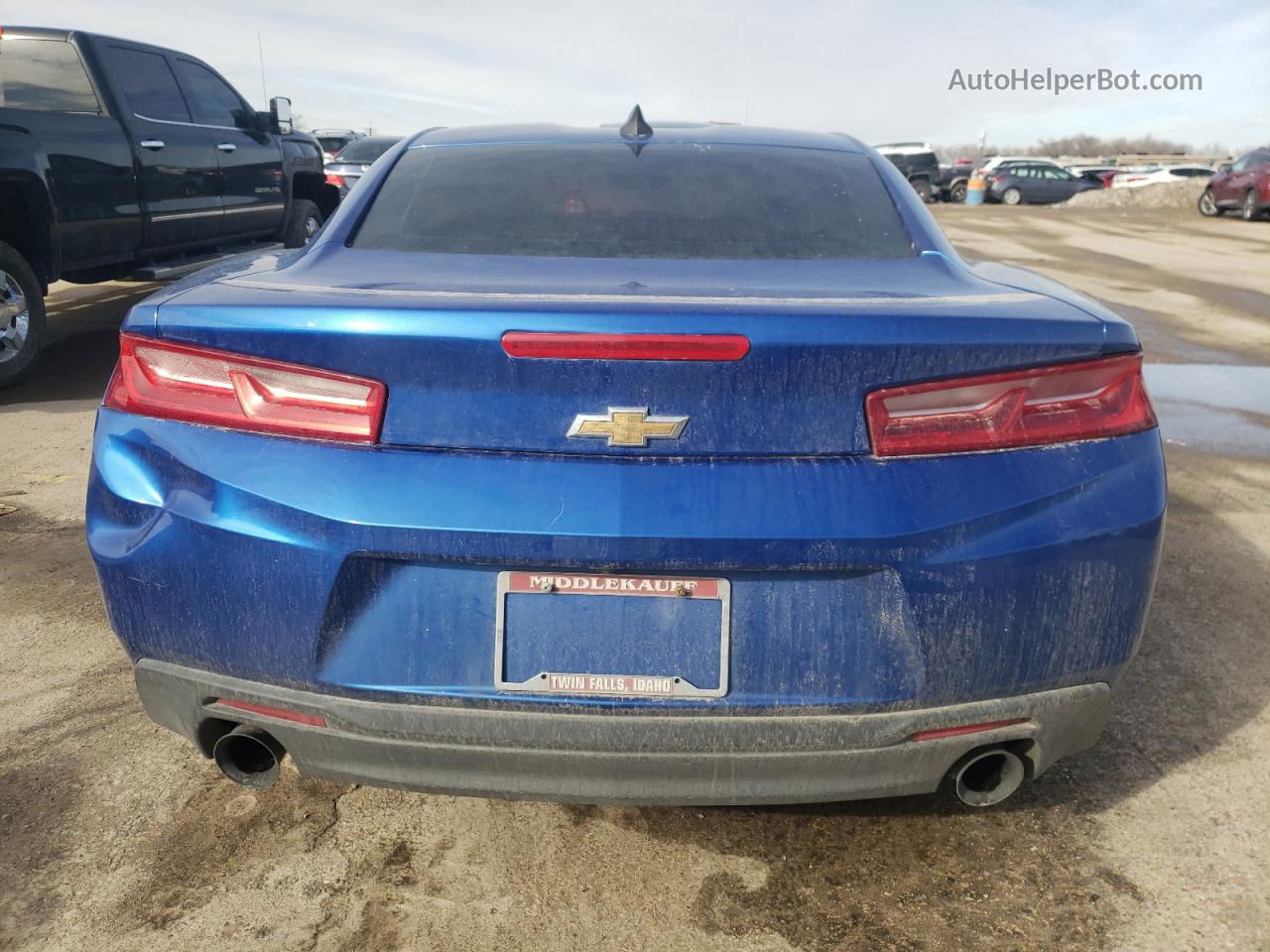 2018 Chevrolet Camaro Lt Blue vin: 1G1FB1RS0J0112404