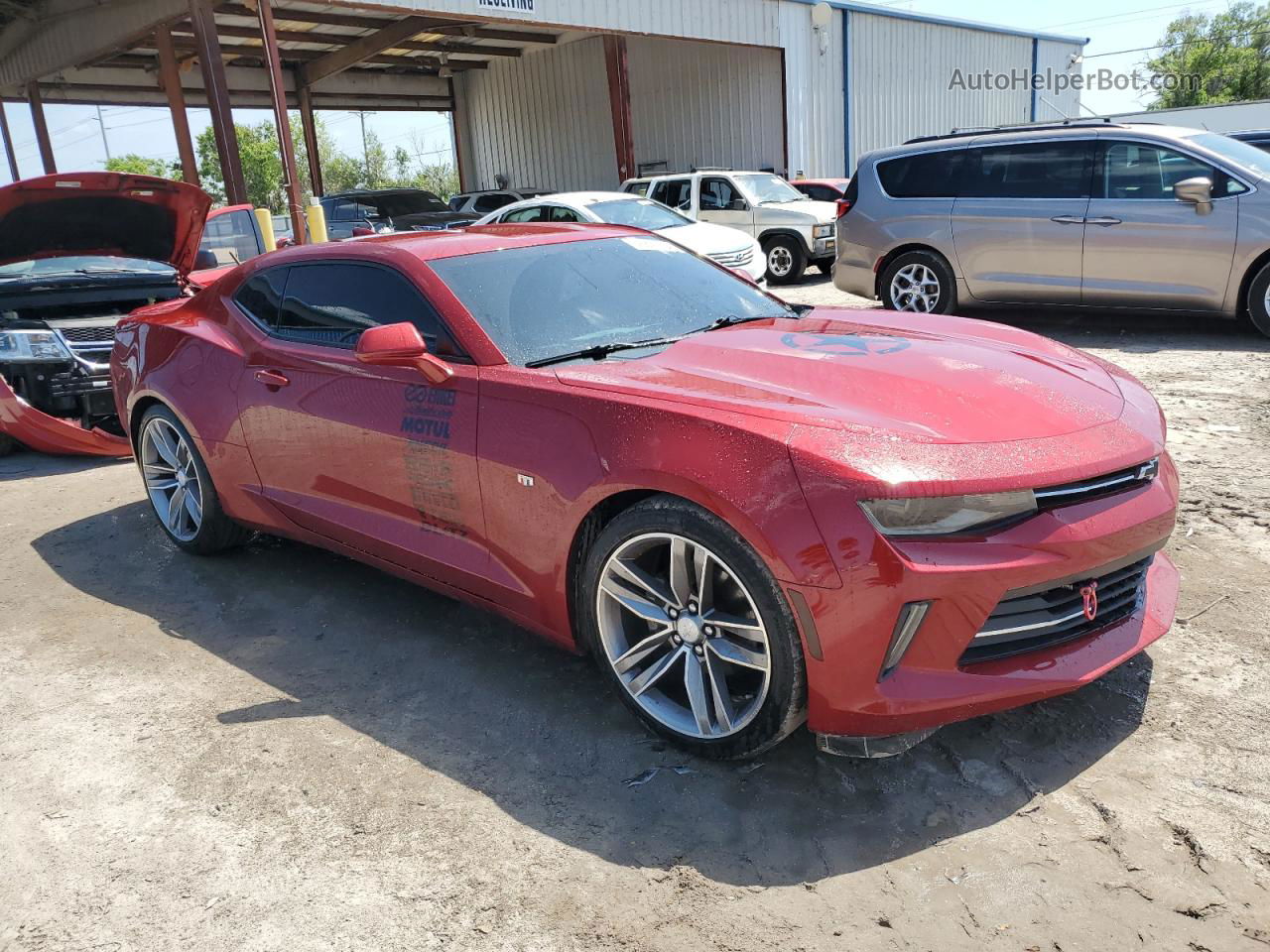 2018 Chevrolet Camaro Lt Burgundy vin: 1G1FB1RS0J0130353