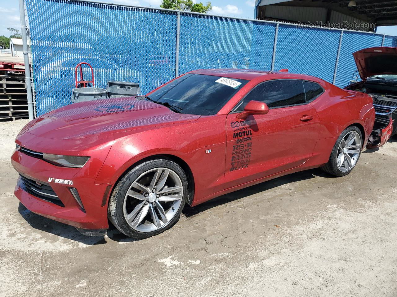 2018 Chevrolet Camaro Lt Burgundy vin: 1G1FB1RS0J0130353